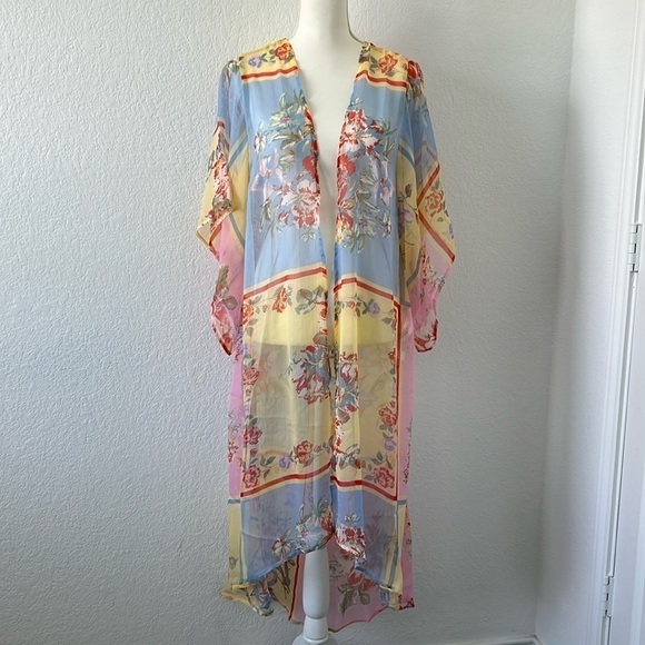 NWT Band of the Free Floral Kimono Duster - Picture 6 of 14